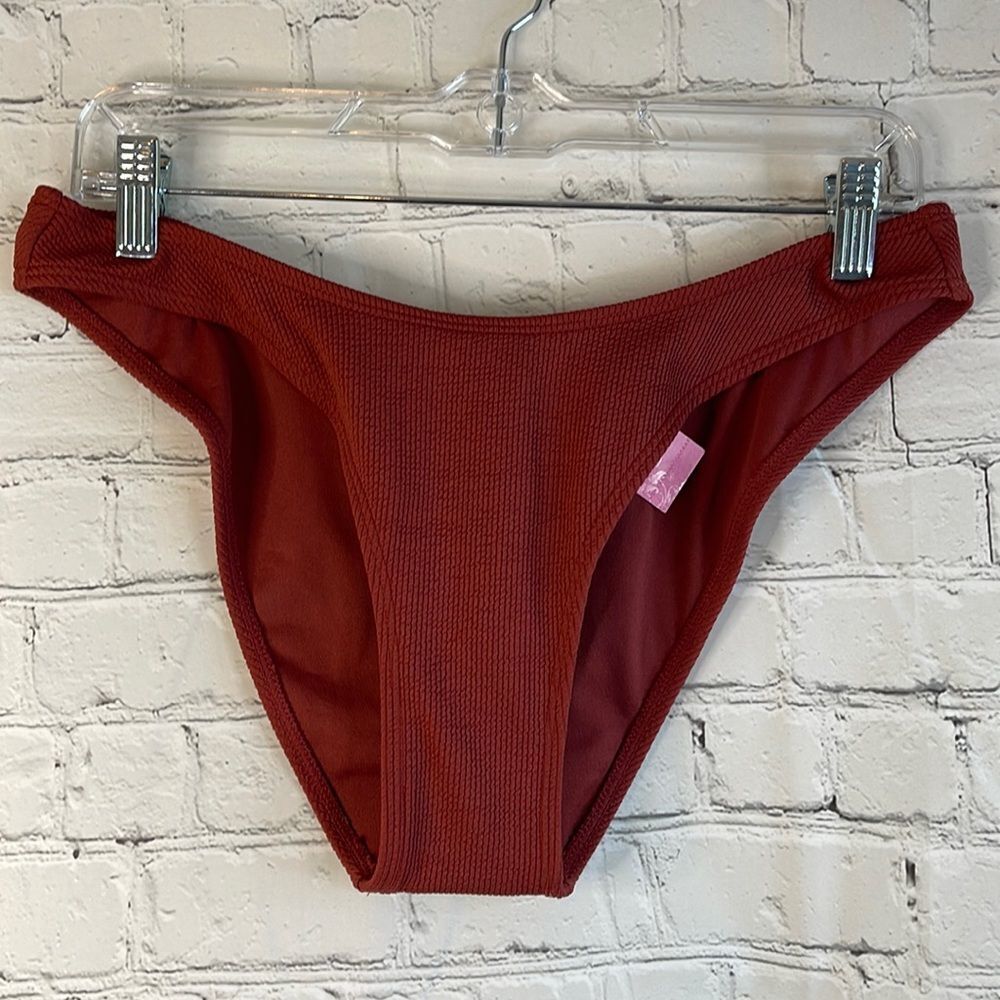 Xhilaration Clay Colored Textured Bikini bottom, Size Large Juniors, new